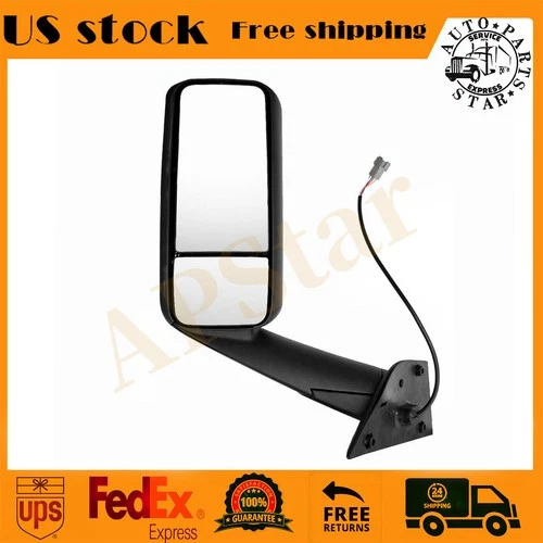 Door Mirror Power Heated Chrome For Freightliner New Cascadia 2018+ Driver (LH)