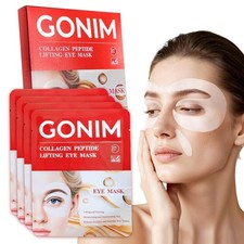 GONIM Under Eye Patches 360  Fit, Eye Mask with Collagen Peptide, Salmon DN
