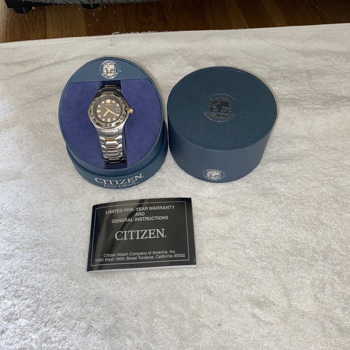 CITIZEN ECO-DRIVE 7871-H19331 WR 200M DATE TWO-TONE CLASSIC JAPAN