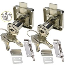 Cabinet Doors Drawer Heavy Safety Closet Lock with Keys Deadbolt Keyed Alike...