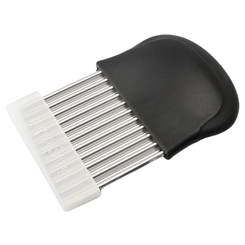Taglierina in acciaio inox ondulata per affettapatate verdure lama coltello - Foto 14 di 14