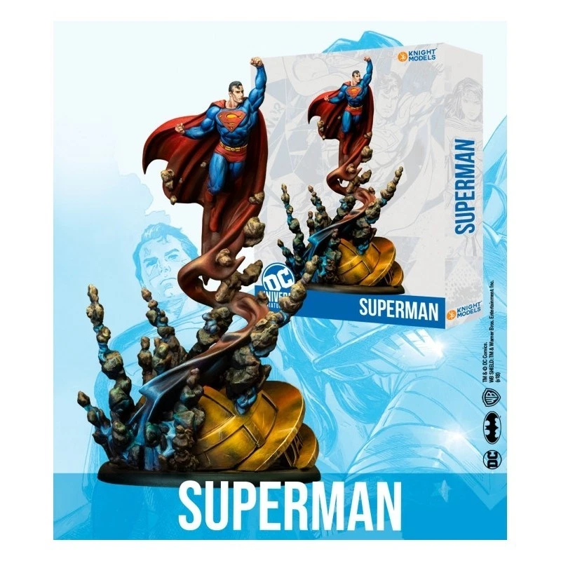 Knight Models DC Universe 35mm Superman unpainted resin figure - Image 3 of 3