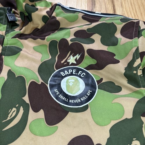 A Bathing Ape x Puma BAPE FC Soccer Warm Up Track Jacket Bape Camo Green XL Mens - Picture 4 of 13