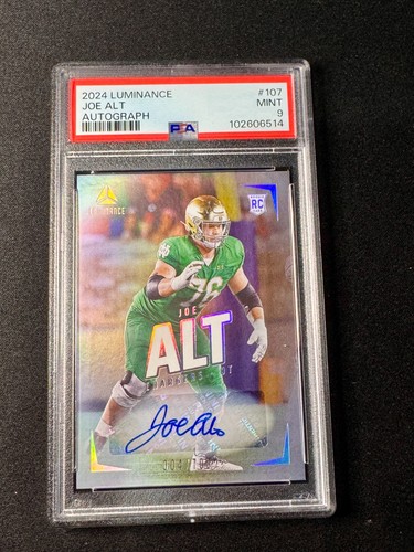 2024 Panini Luminance Joe Alt RC Auto #107 Los Angeles Rams /700 PSA 9 MINT