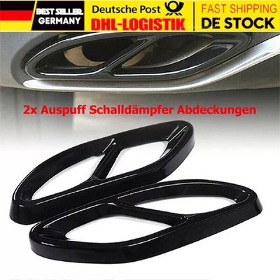 1Paar Auspuffblende Auspuff Abdeckung passend für Benz Mercedes A B C E W213 DE
