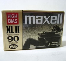 One 1 Maxell ® XL II XLII 90 Min High Bias Blank Cassette Tape - New Sealed