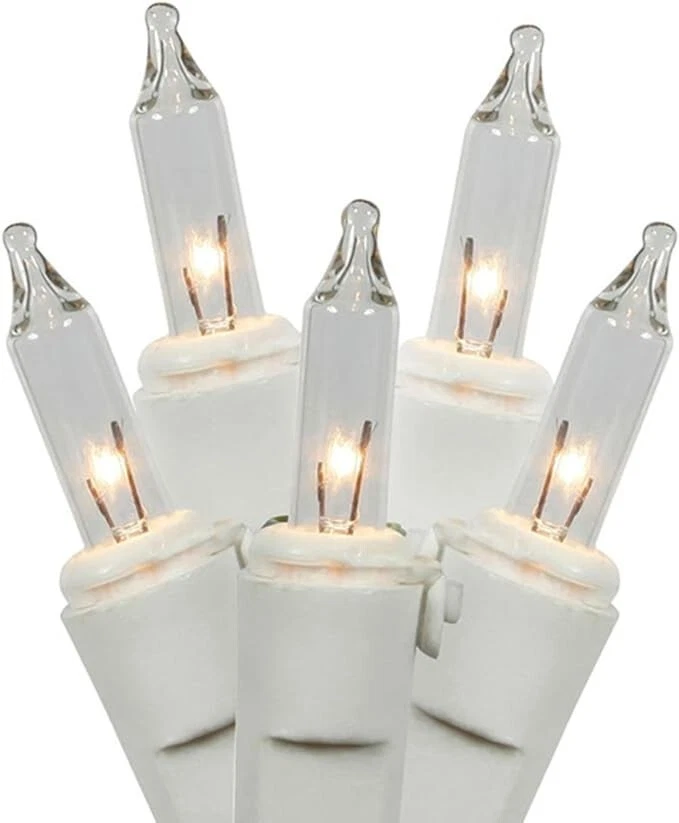 10 strands 100-Count Clear Mini Lights Mainstays White Wire 19.5 ft., Pack of 10 - Image 2 of 2