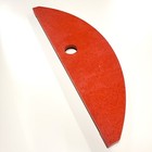 Vibrant Red Solid Quartz Stone Curved Countertop 36.5" W x 10.25" D BRAND NEW!