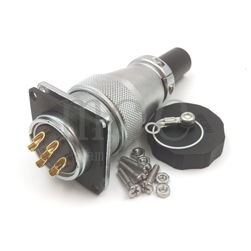 WEP WS28 7pin Aviation Plug + Socket Cable Connector panel mount Male Female - Picture 4 of 7