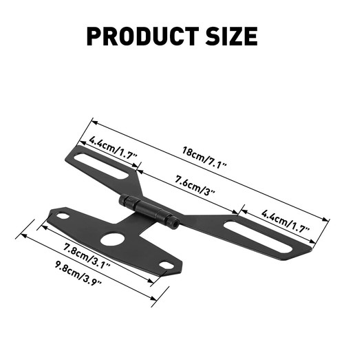 Motorcycle Plate License Holder Rear Tail Bracket Fender Eliminator - Picture 3 of 8