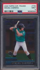 2000 Topps Chrome Traded Miguel Cabrera T40 RC Rookie PSA 9 MINT CENTERED