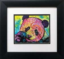Dean Russo "Psychedelic Panda" FRAMED Street Pop Art Animal Bear China