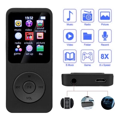 Support 128GB Bluetooth MP4/MP3 Lossless Music Player FM Radio Recorder Sport