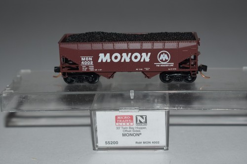 Spur N MTL 55200 Monon 33' Twin Bay Hopper 4002 C47370 | Zustand: Used