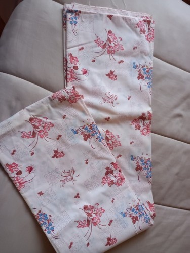 Lot De 3 Coupons Tissu - Fleurs, Pois Roses, Pois Bleus - Coton - France
