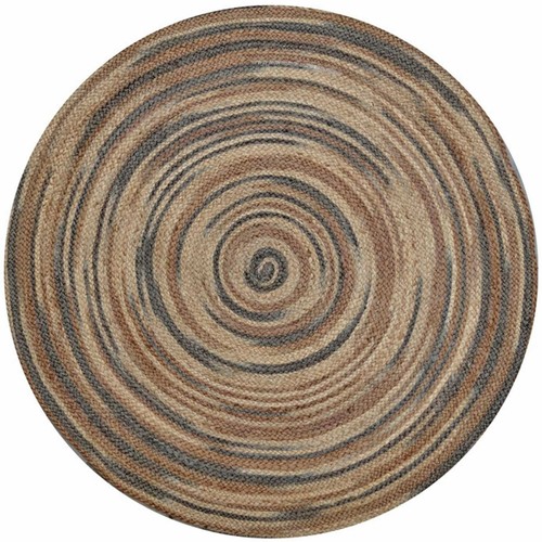 Kansas Beige Grey Braided Natural Jute Round Floor Rug - 3 Sizes **NEW** - Picture 2 of 12