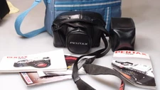 PENTAX PROGRAM PLUS 35mm SLR CAMERA W SMC-A 50mm 1.7 LENS, CASE, FLASH, L@@K