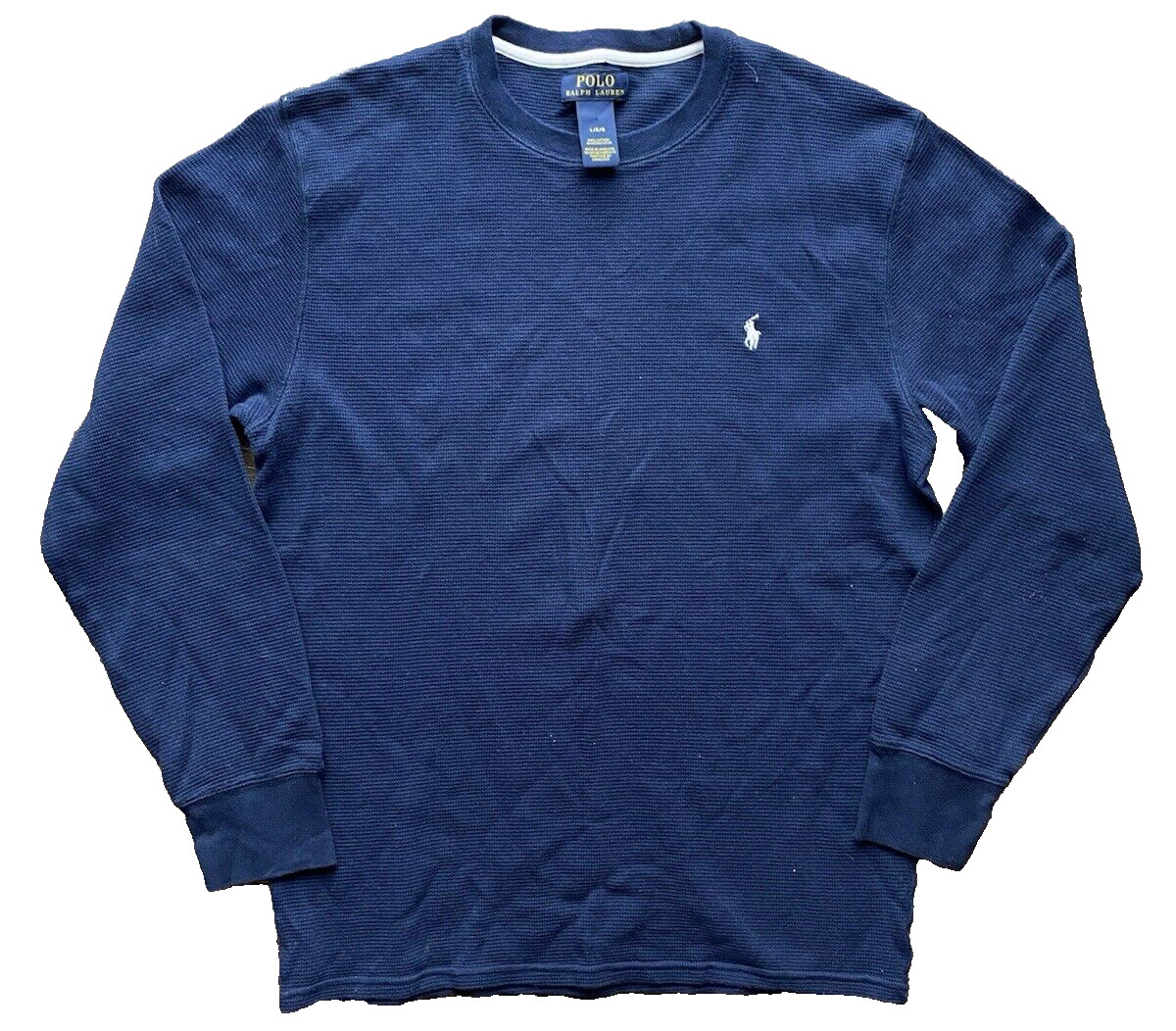 Thermal Shirt Polo Waffle Long Sleeve Shirt Polo Ralph Lauren Bear