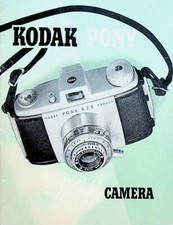 Kodak Pony 828 Camera Instruction Manual 1954