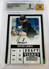 2018 Panini Contender Draft Picks Royce Lewis Auto SP Cracked Ice #/23 BGS 9/10
