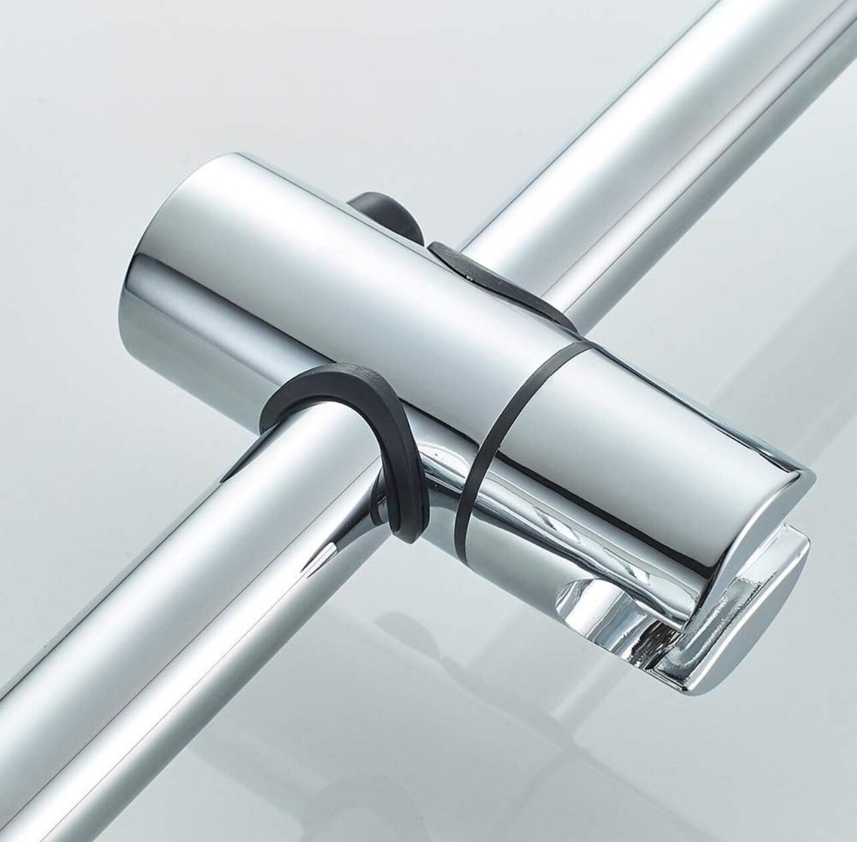 Barre De Douche Sans Perçage Ibergrif – Support Pommeau + Porte-Savon – Réglable 57 Cm – Acier Inox