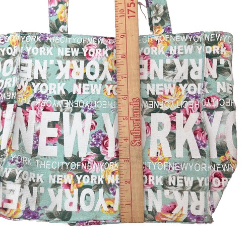 Robin Ruth New York Floral Canvas Tote Bag 9.5 X 9X 4” - Picture 11 of 14