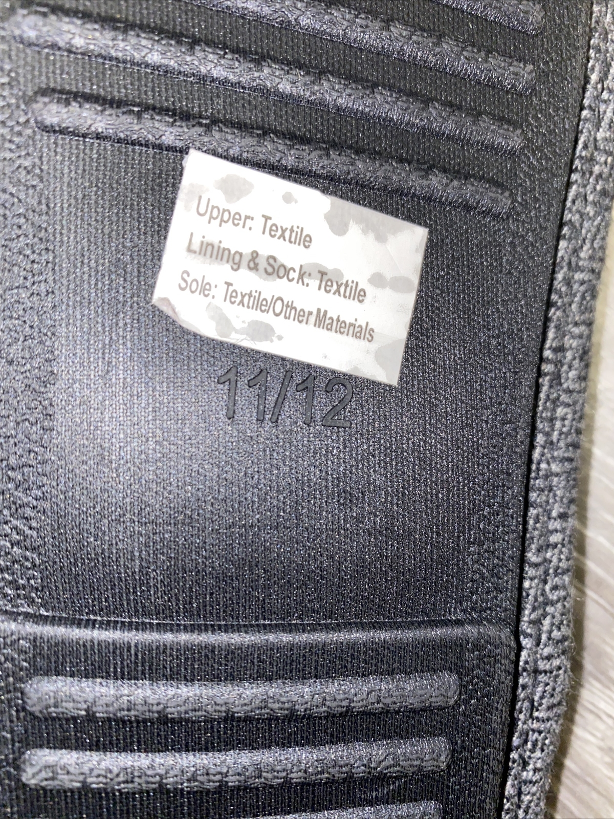 SAOLA Pantofole Uomo Farah Grigio Suola Piatta Nuove Etichette Tessuto Taglia 11 12 UK Adulto