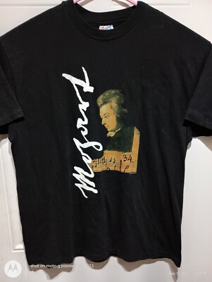 VTG 90s 1993 Mozart Time After Time T Shirts Size XL Tees Symphony Concert 