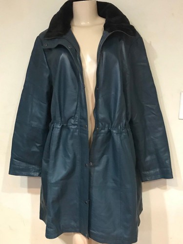 Women's Winter Outerwear Church genuine Leather Anorak Jacket coat plus 22W 20W - Picture 11 of 12