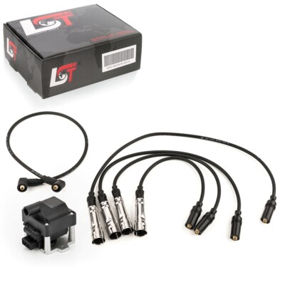 Zündkabelsatz + Zündspule Zündmodul Zündeinheit für VW Golf III 3 Vento 1H 1.8