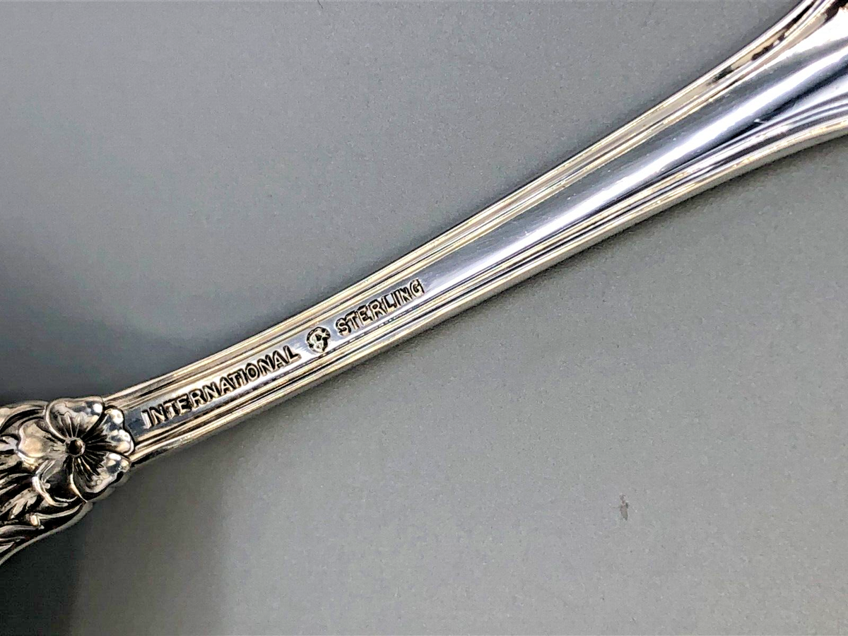 Wild Rose by International Sterling Silver fancy Serving Spoon