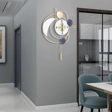 Modern Hanging Wall Clock Golden Swing Wall Clock Pendulum Clock Living Room USA