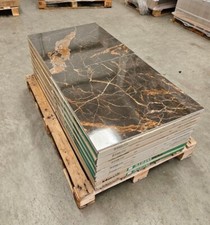 Black & Gold Marble Effect 59x59cm Rectified Polished Porcelain Tiles 20m2