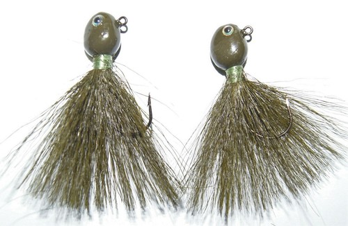 WALLEYE HAIR JIGS, 1/16, 3/32, 1/8, 1/4, 3/8, 1/2 & 5/8 Oz., 4 PER PACK - Picture 15 of 22