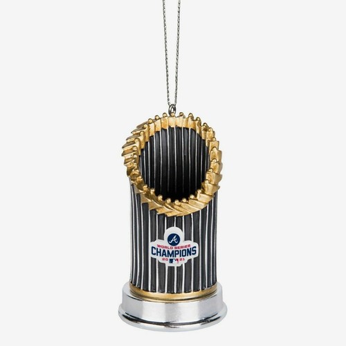 Atlanta Braves 2021 World Series Champions Trophy ORNAMENT NIB CHRISTMAS - Picture 1 of 1