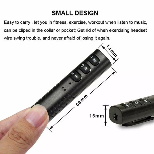 Bluetooth para Auto Coche Receptor AUX 3.5mm Micrófono Carga USB Manos Libres - Picture 10 of 12