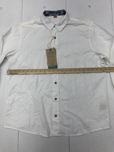 Tailor Vintage Mens White Long Sleeve Button Up Shirt Size Large - Picture 5 of 5
