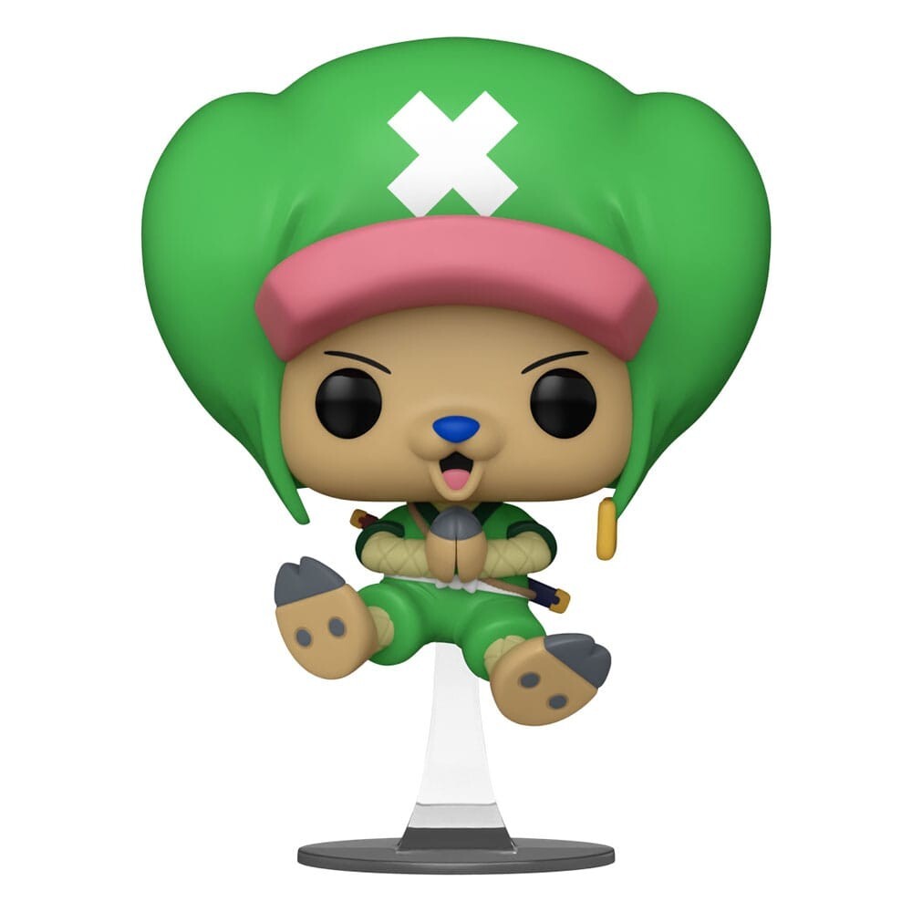 Figurine POP Chopperemon One Piece cadeau idéal en vinyle bleu pour fan d'animé