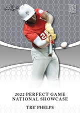 Tre' Phelps 10 ct lot 2022 Leaf Perfect Game Nike All American Rookies