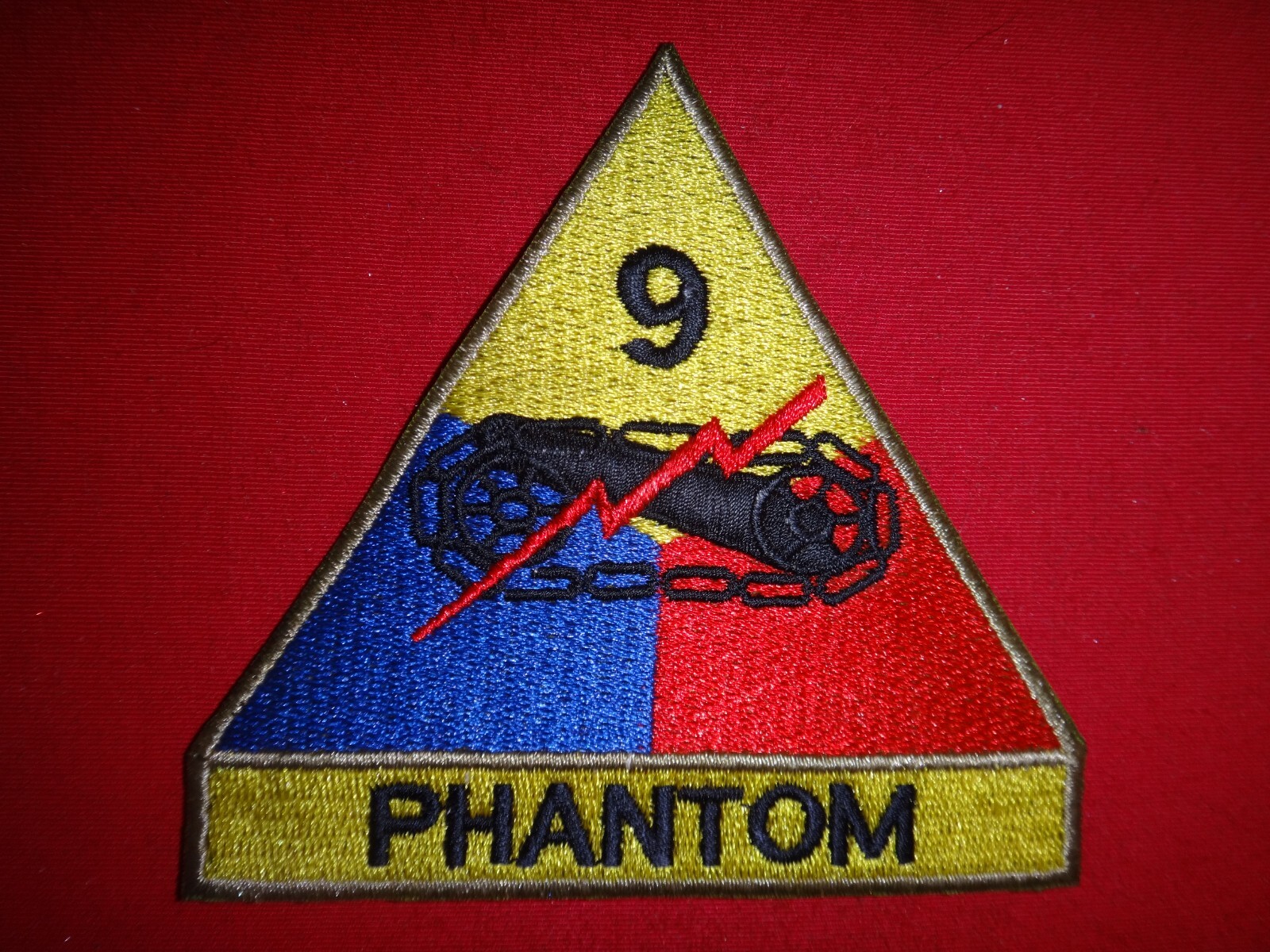 US Army Patch 9th ARMORED Division with tab PHANTOM | eBay Australia