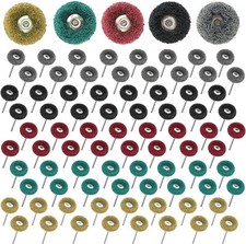 80Pcs Polishing Wheel Abrasive Buffing Grinding Brush Kit For Dremel Rotary Tool