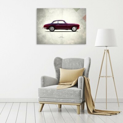 Poster / Tableau Sur Toile – Alfa Romeo 8C 2008 – Rogan Mark – DìMò ART – Neuf