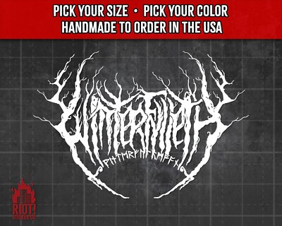 Winterfylleth Decal for Cars, Trucks, Laptops, Black Metal Decal Sticker