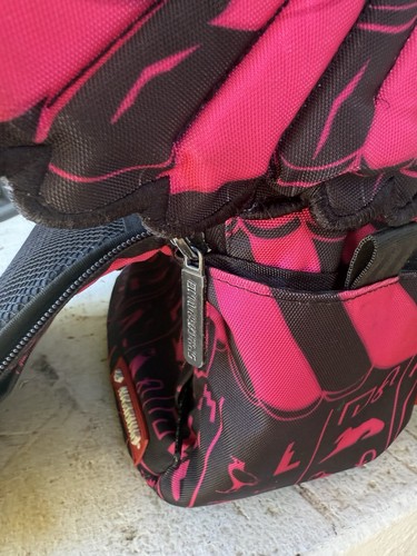 Sprayground Pink GODDESS WINGS Egyptian hieroglyphics Backpack Rare & HTF 2016 - Picture 16 of 23