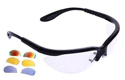 Python RG Multi Lense Racquetball (Squash) Eye Protection w/Free case Black