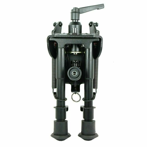 6''-9''Pivot Tilting Swivel Rifle Bipod Foldable Spring Return with S Lock Lever - Picture 4 of 11