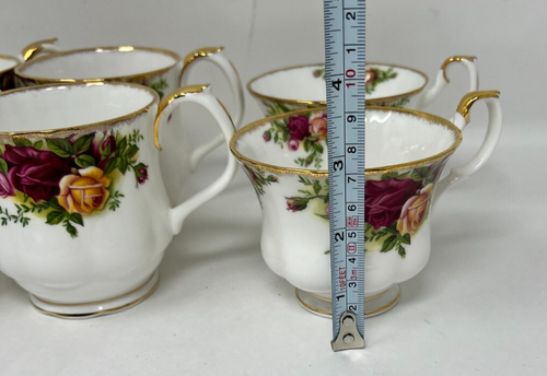 Mixed Lot of 6 Royal Albert Old Country Roses Cups - 第 3/7 張圖片