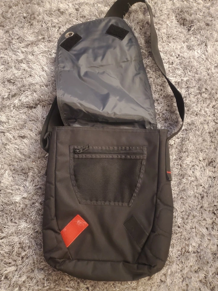 锐步 RBK 吊袋细条纹信使 PC 口袋可调节肩带 Y2K — 第 2/4 张图片