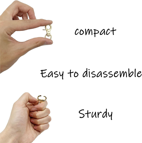 Dog Tag Clips 2 Pack Easy Change for Pet ID Tag Quick Clips Small Medium Large D - Picture 4 of 7