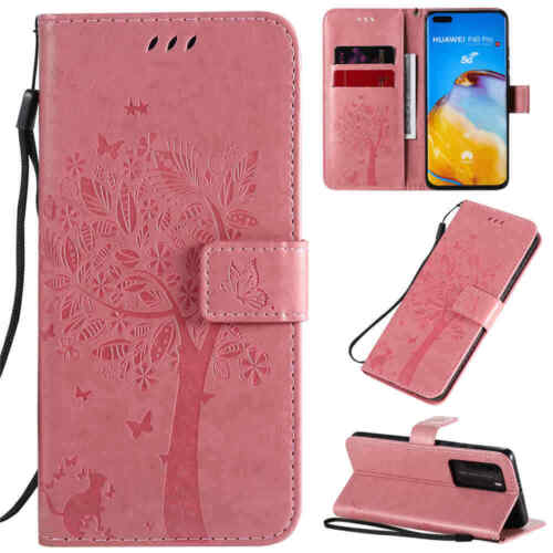 For Huawei P40 Lite P30 P20 Pro Magnetic Flip Wallet Stand Leather Case Cover - Picture 31 of 40